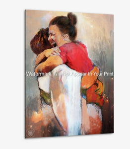 First Day In Heaven Brunette Gallery Wrap Canvas FEMALE