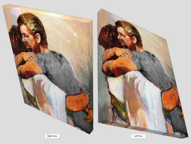 First Day In Heaven Male Gallery Wrap Canvas